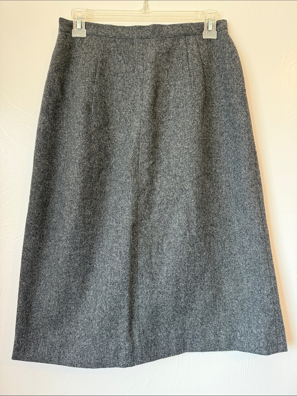 Vintage Minnesota Woolen Midi Pencil Skirt Grey size Small 100% wool